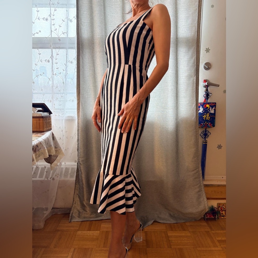 Dolce & Gabbana Black and White Strapless Dress
